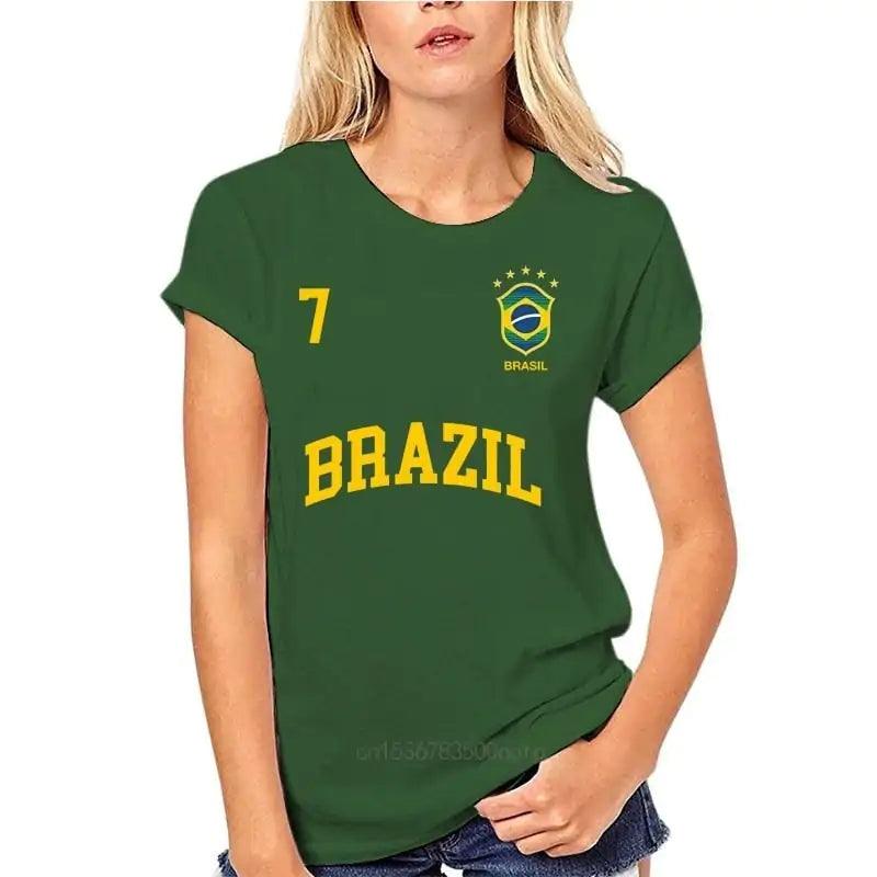 Brazil print T-shirt. T-shirt Brazil 7 - BelleHarris