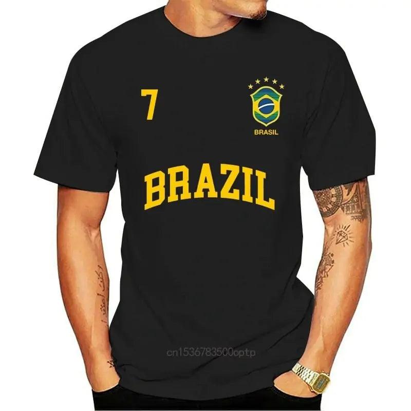 Brazil print T-shirt. T-shirt Brazil 7 - BelleHarris