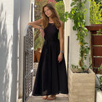 CALLIE MAXI DRESS - BLACK - BelleHarris