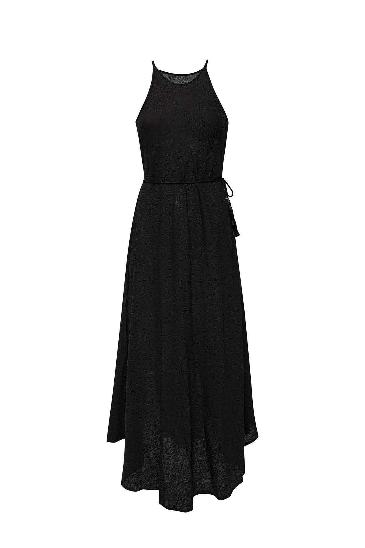 CALLIE MAXI DRESS - BLACK - BelleHarris