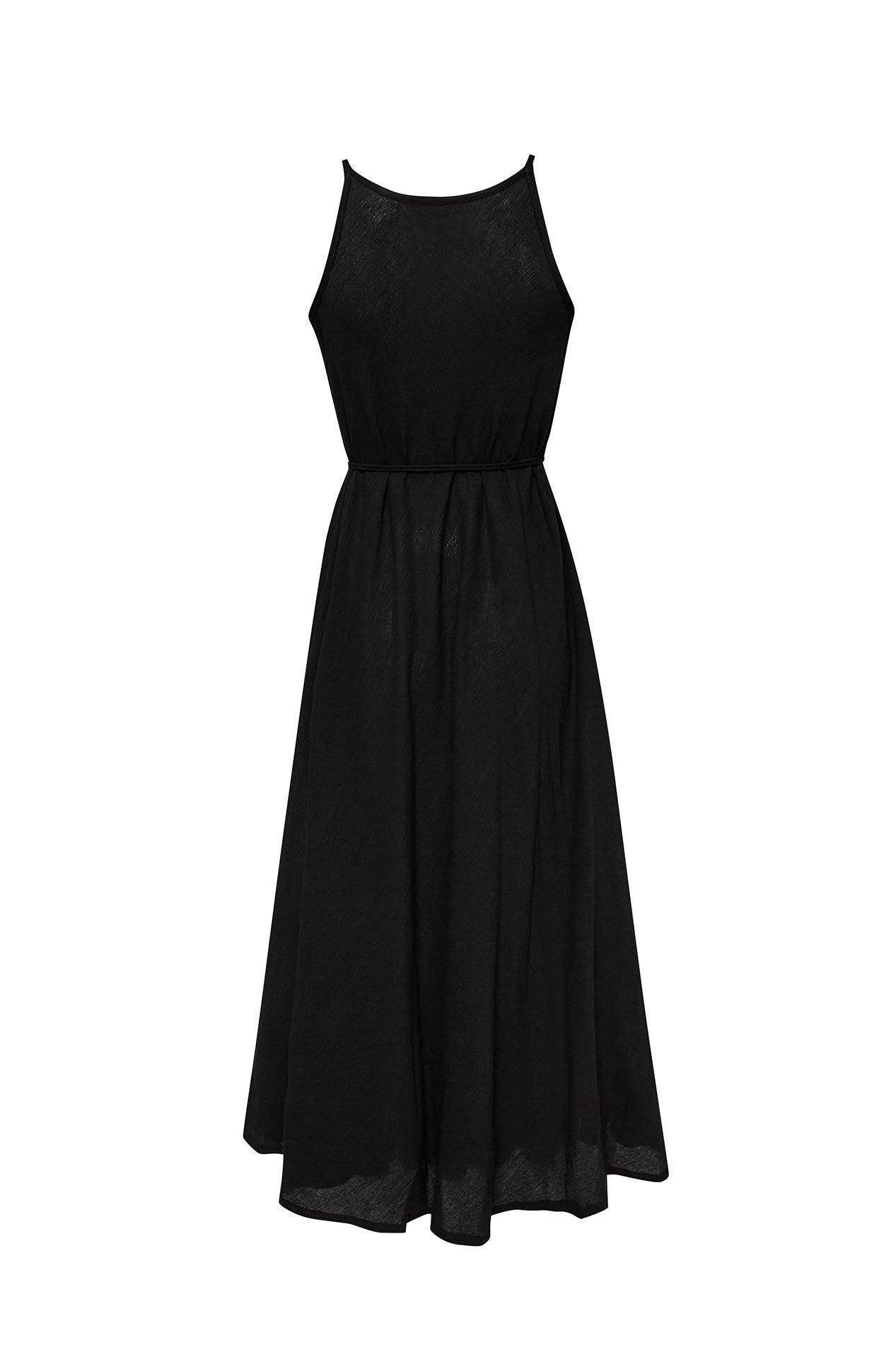 CALLIE MAXI DRESS - BLACK - BelleHarris