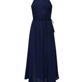 CALLIE MAXI DRESS - NAVY - BelleHarris