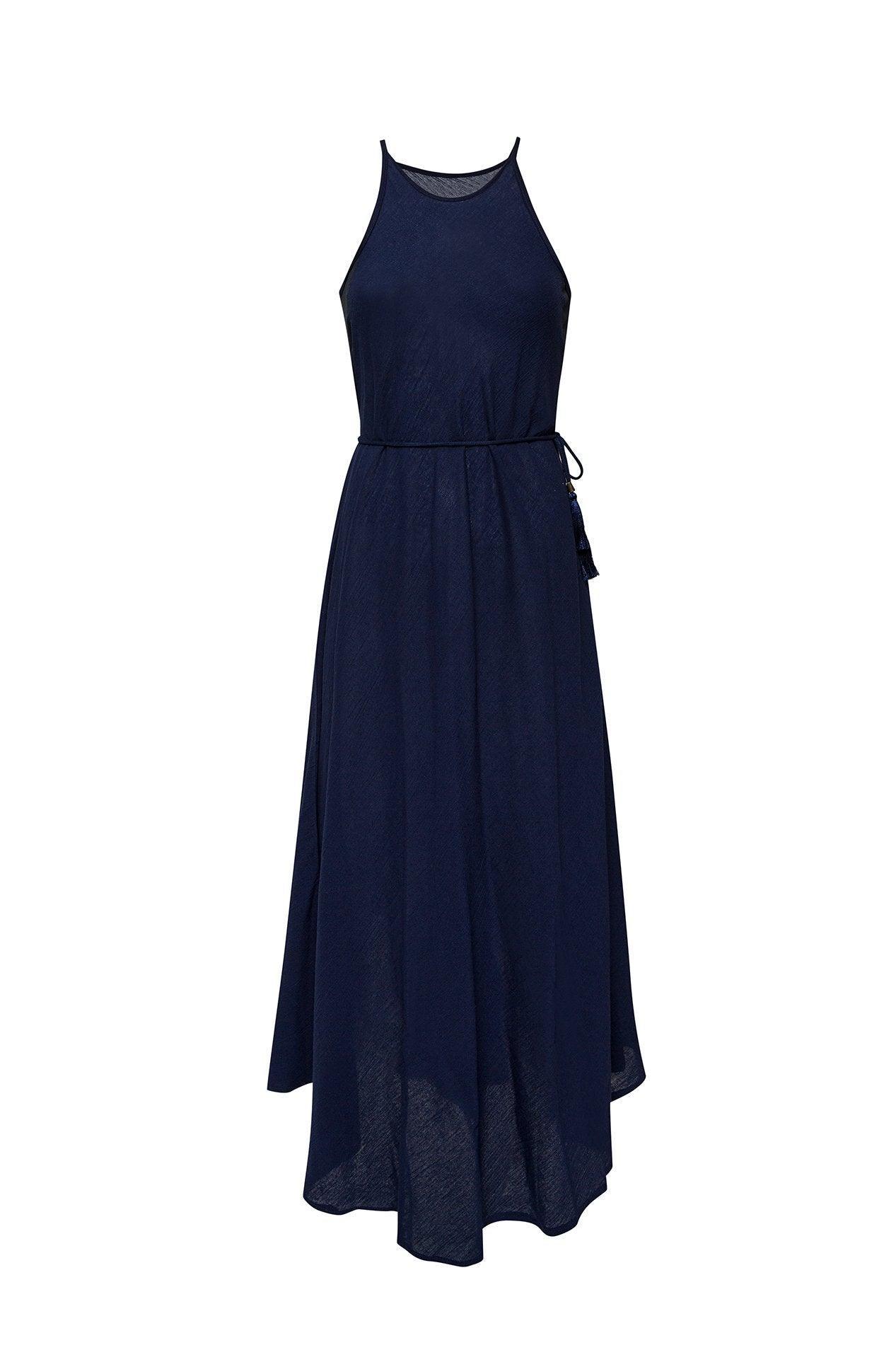 CALLIE MAXI DRESS - NAVY - BelleHarris