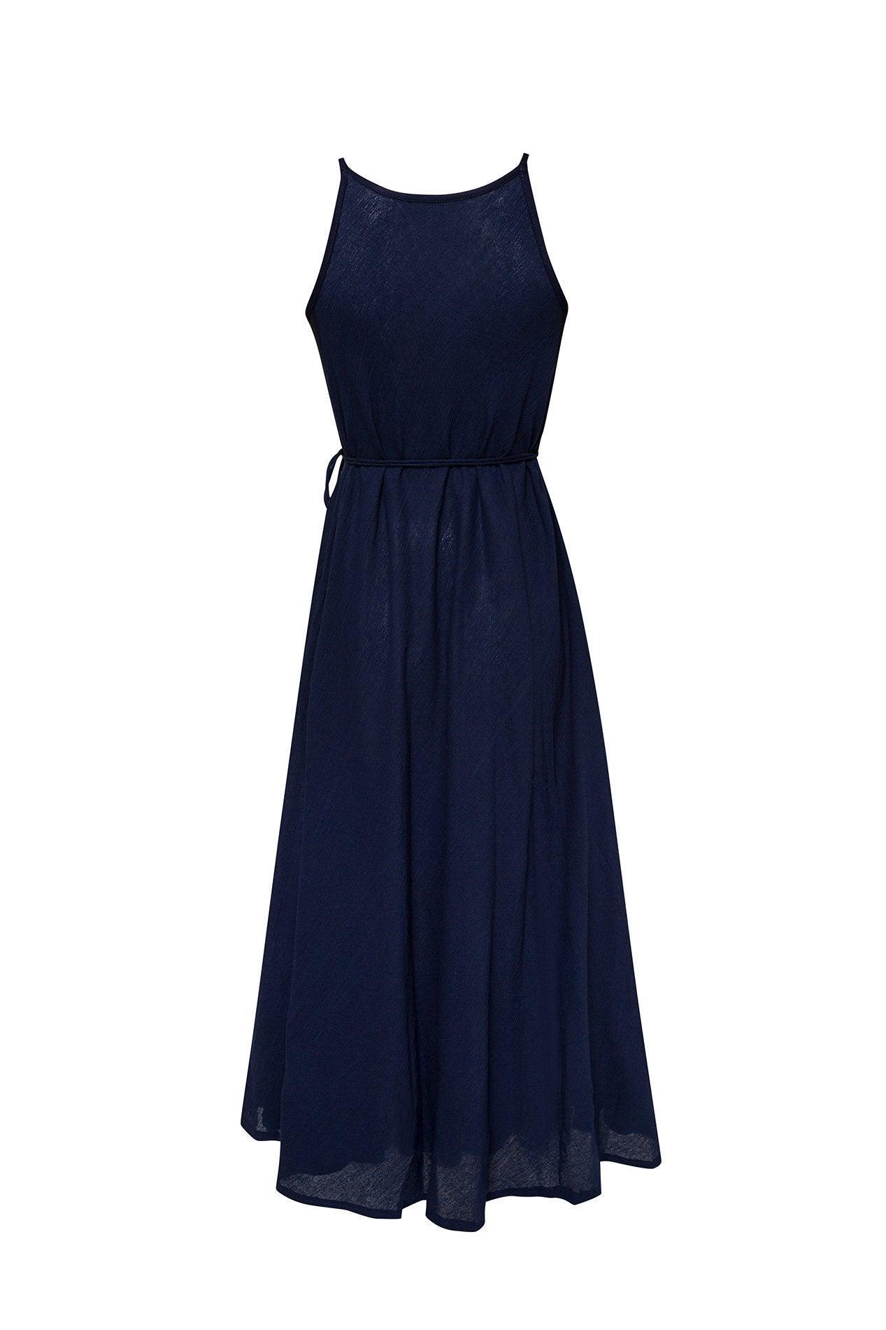 CALLIE MAXI DRESS - NAVY - BelleHarris