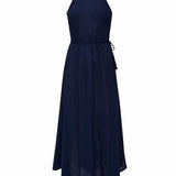 CALLIE MAXI DRESS - NAVY - BelleHarris