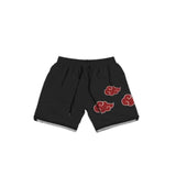 Cartoon Print Gym Shorts Quick Dry Mesh - BelleHarris