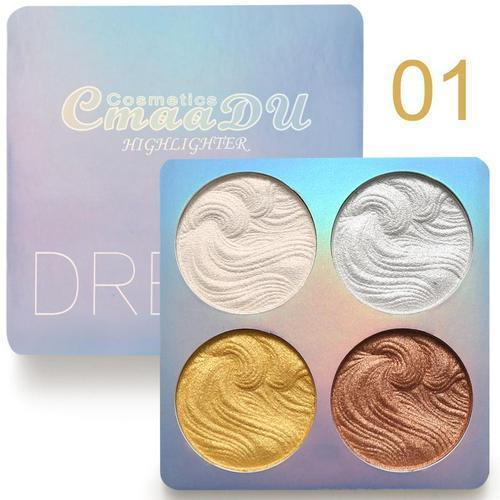 CmaaDu Highlighter Powder Palette Face Makeup - BelleHarris