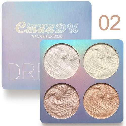 CmaaDu Highlighter Powder Palette Face Makeup - BelleHarris