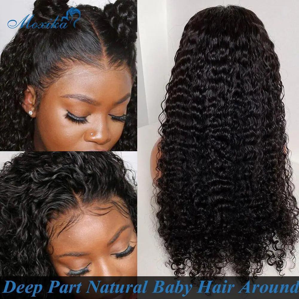 Deep Wave Frontal lace front Wig