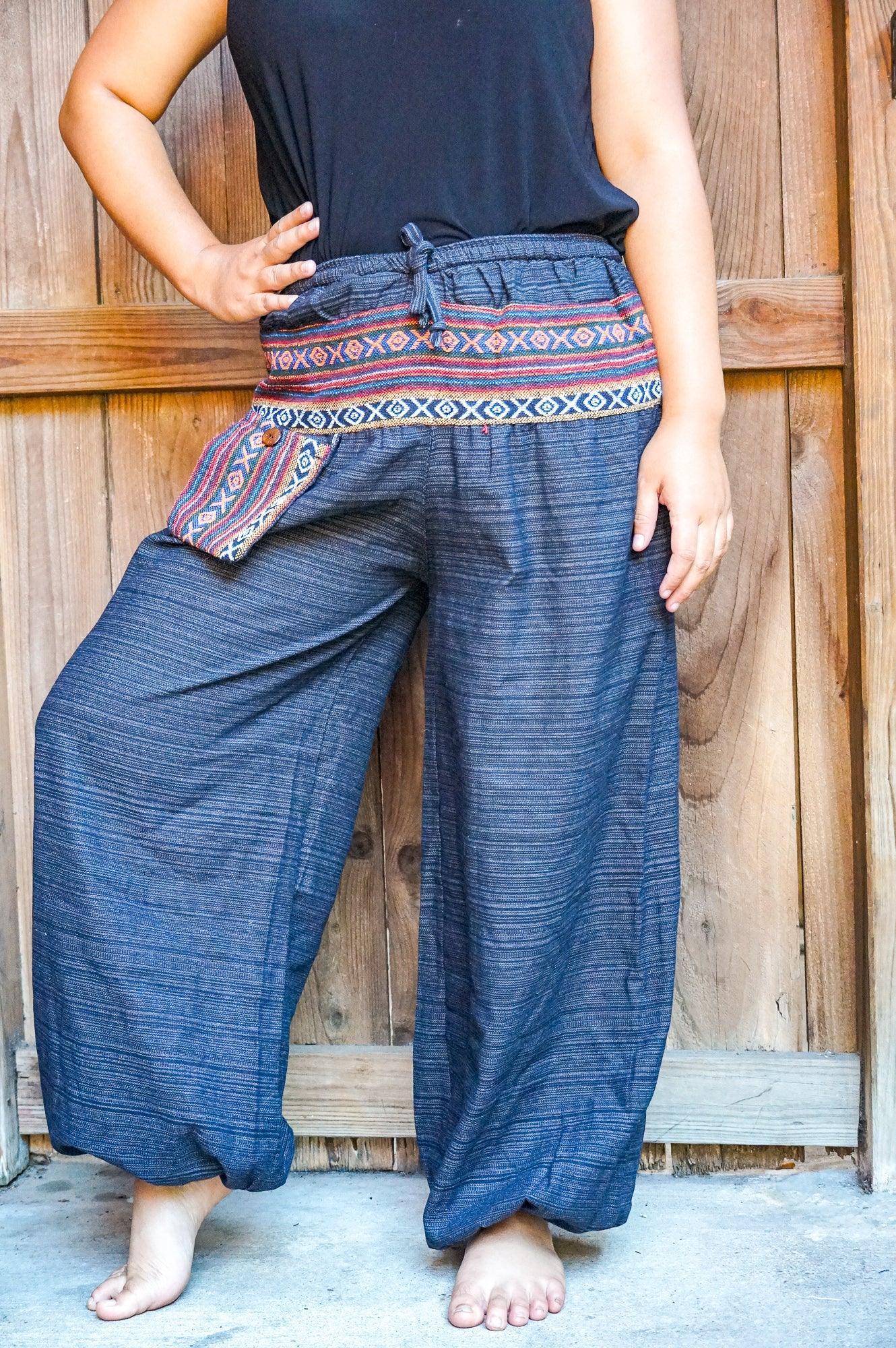 Cotton Women Tribal Boho Pants Hippie Pants - BelleHarris