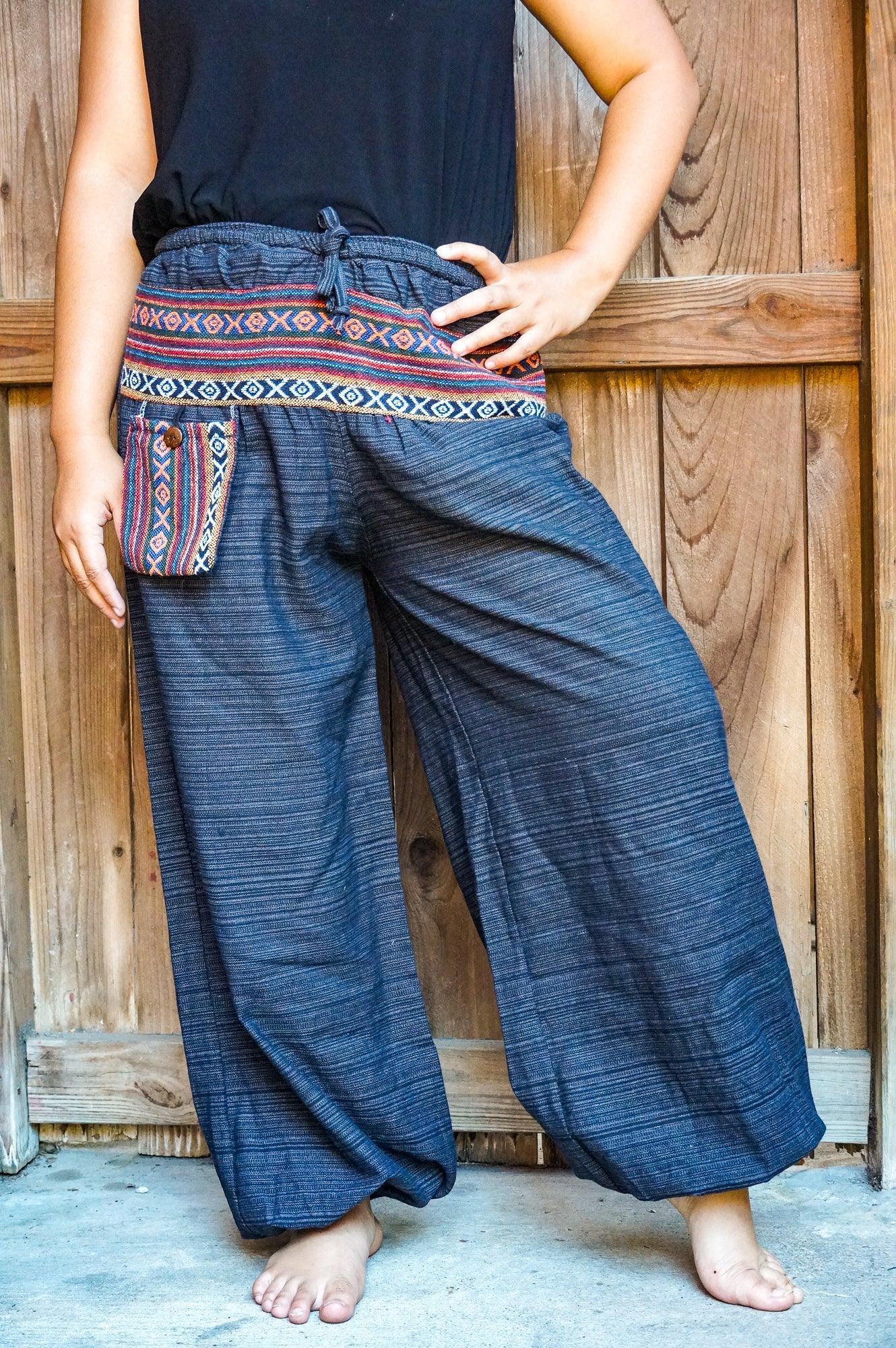 Cotton Women Tribal Boho Pants Hippie Pants - BelleHarris