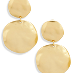 Double disc drop earrings - BelleHarris