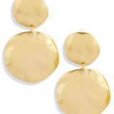 Double disc drop earrings - BelleHarris