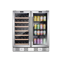 Empava BR04D Dual Zone Wine & Beverage Cooler Fridge - BelleHarris