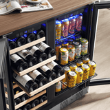 Empava BR04D Dual Zone Wine & Beverage Cooler Fridge - BelleHarris