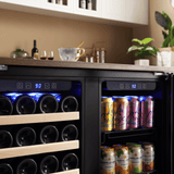 Empava BR04D Dual Zone Wine & Beverage Cooler Fridge - BelleHarris