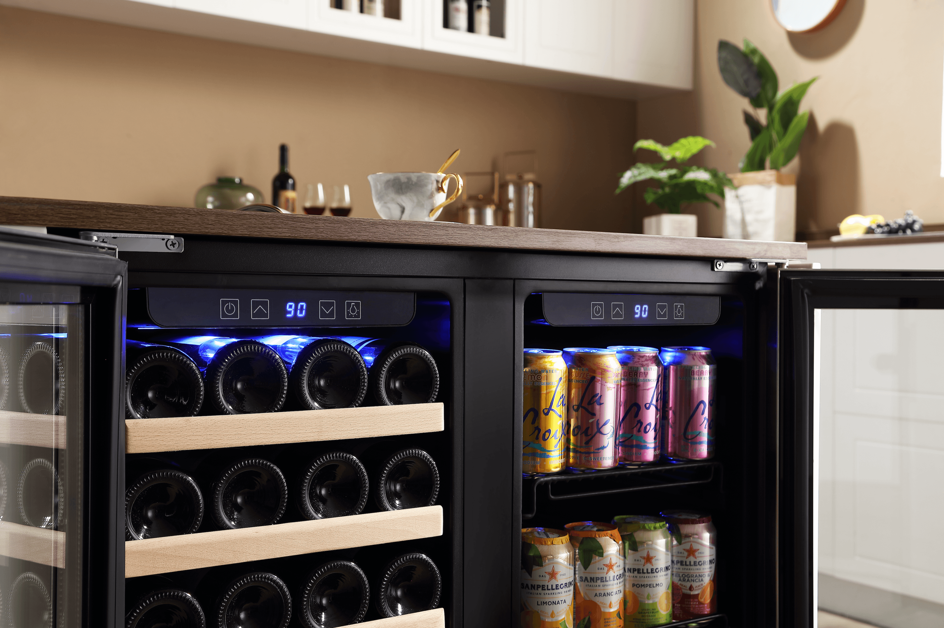 Empava BR04D Dual Zone Wine & Beverage Cooler Fridge - BelleHarris