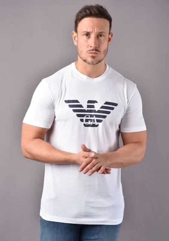 Emporio Armani Big Front V T-Shirt - BelleHarris