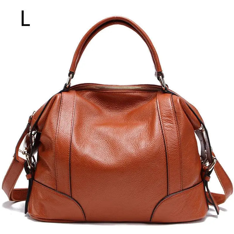 European And American Leather Top Layer Cowhide Bag For Ladies - BelleHarris