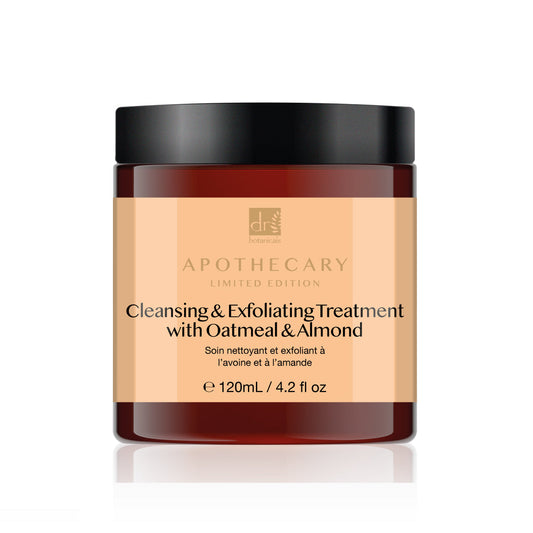 Dr Botanicals Cleansing & Exfoliating Treatment with Oatmeal & Almond 120ml Twin Value Savings Pack