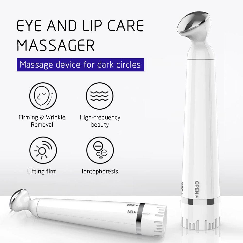 Eye Massager Facial Massager Rechargeable Skin Lifting Machine For Relax Eye Dark Circles, Eye Bags, Wrinkles, Puffiness Under Eyes, White - BelleHarris