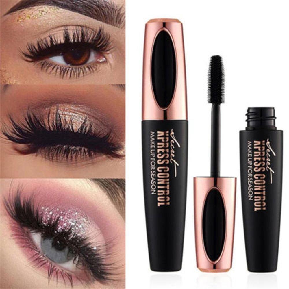 Eyelash Mascara 4D Silk Fiber Long Curling Black - BelleHarris