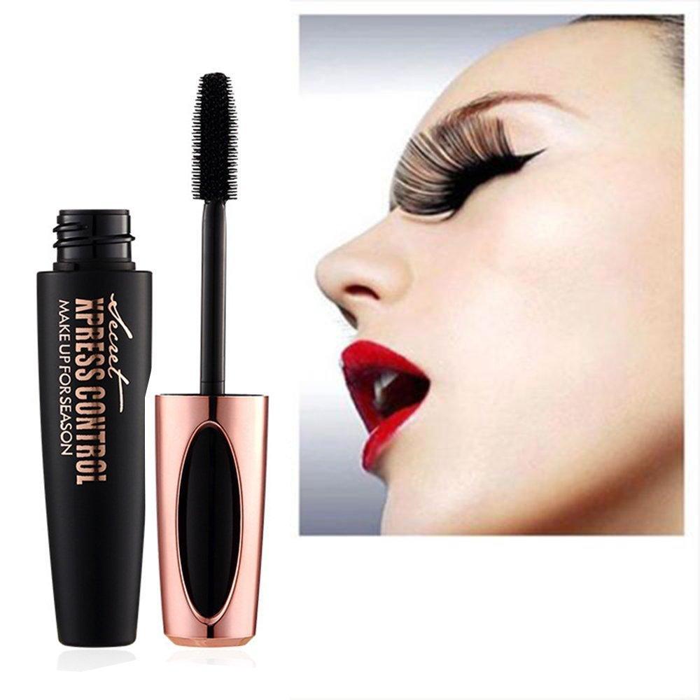 Eyelash Mascara 4D Silk Fiber Long Curling Black - BelleHarris