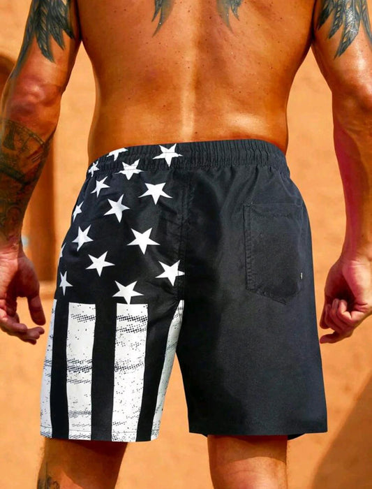 Flag Men's Swim Trunks - BelleHarris