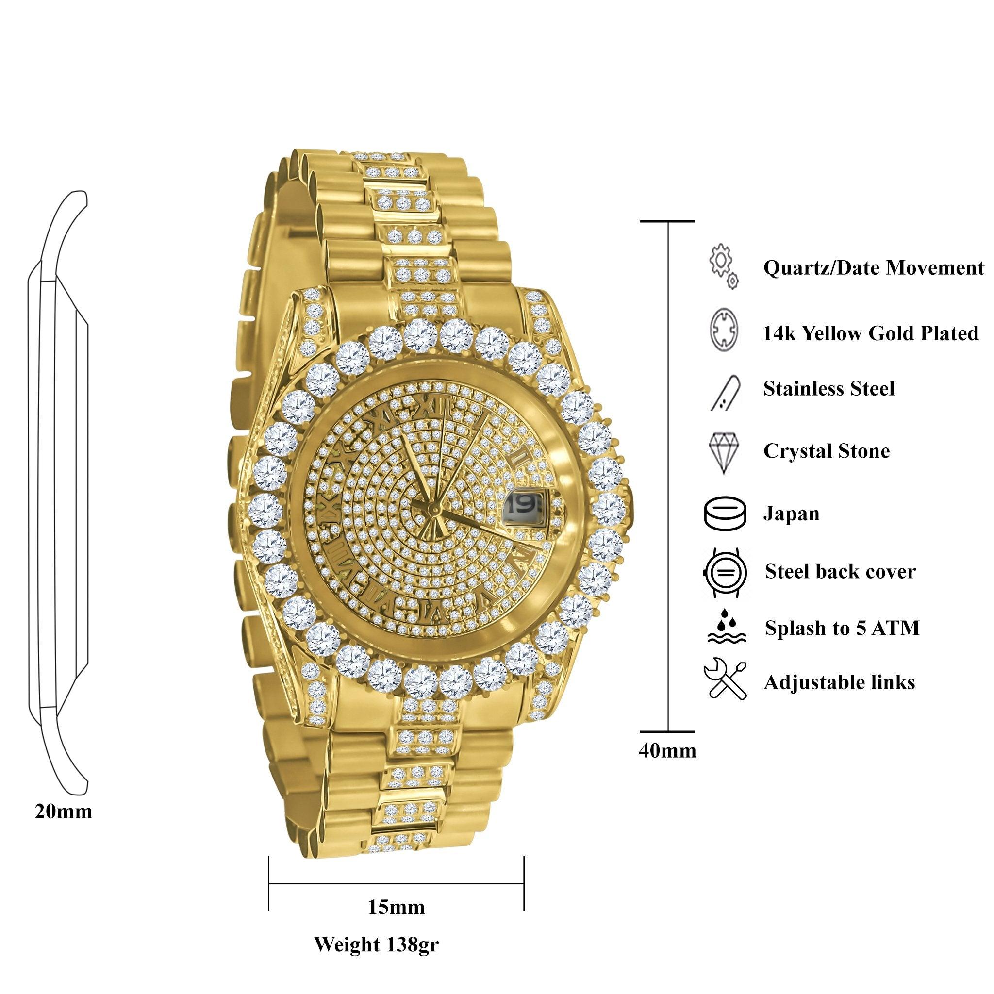 Forte Steel CZ Watch | 530301 - BelleHarris