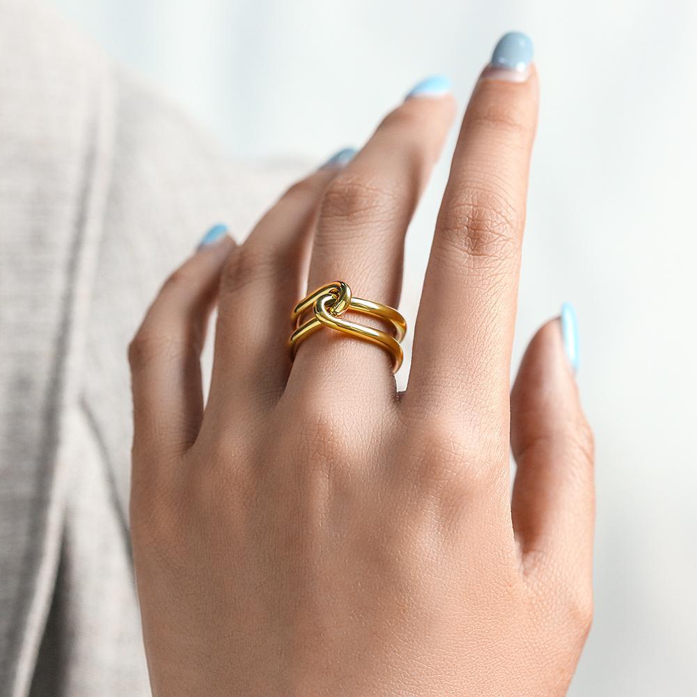 Gold Love Knot Ring - BelleHarris