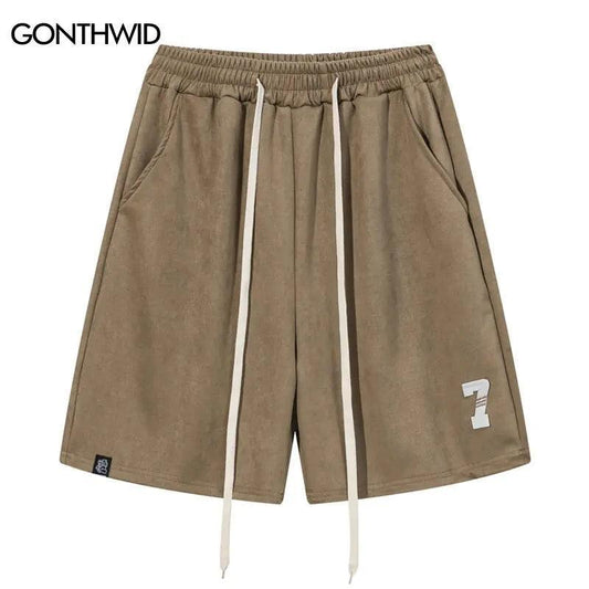 Harajuku Suede Shorts for Men - BelleHarris