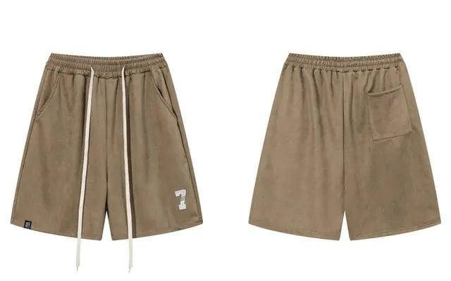 Harajuku Suede Shorts for Men - BelleHarris