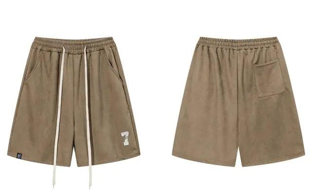 Harajuku Suede Shorts for Men - BelleHarris