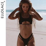 High Cut Hollow Out Micro Swimwear - BelleHarris