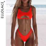 High Cut Hollow Out Micro Swimwear - BelleHarris