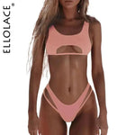 High Cut Hollow Out Micro Swimwear - BelleHarris