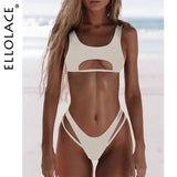 High Cut Hollow Out Micro Swimwear - BelleHarris