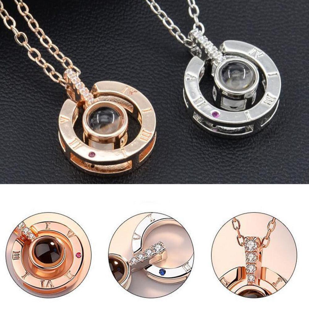 Hot Rose Gold&Silver 100 languages I love you - BelleHarris