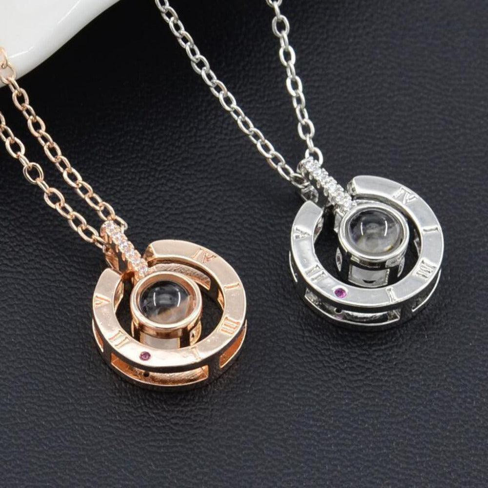 Hot Rose Gold&Silver 100 languages I love you - BelleHarris