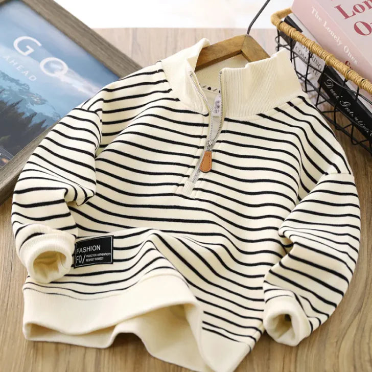 Children Casual Polo Collar Fashion Tops Handsome