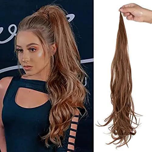 Long ponytail extensions