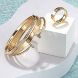 Layered Bangle Ring Set - BelleHarris