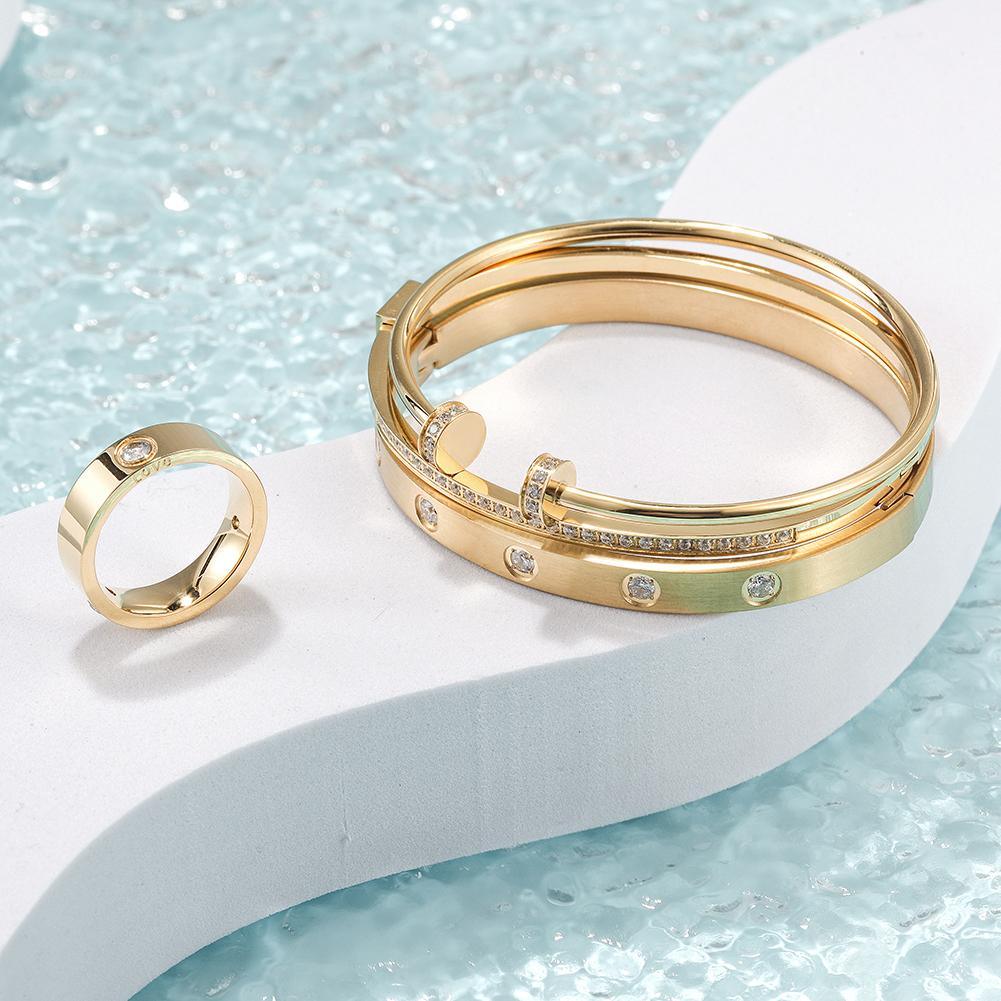 Layered Bangle Ring Set - BelleHarris