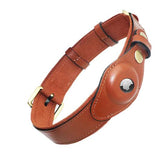 Leather Anti-Lost Dog Collar - BelleHarris