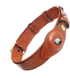 Leather Anti-Lost Dog Collar - BelleHarris