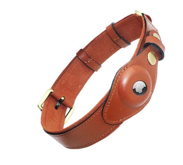 Leather Anti-Lost Dog Collar - BelleHarris