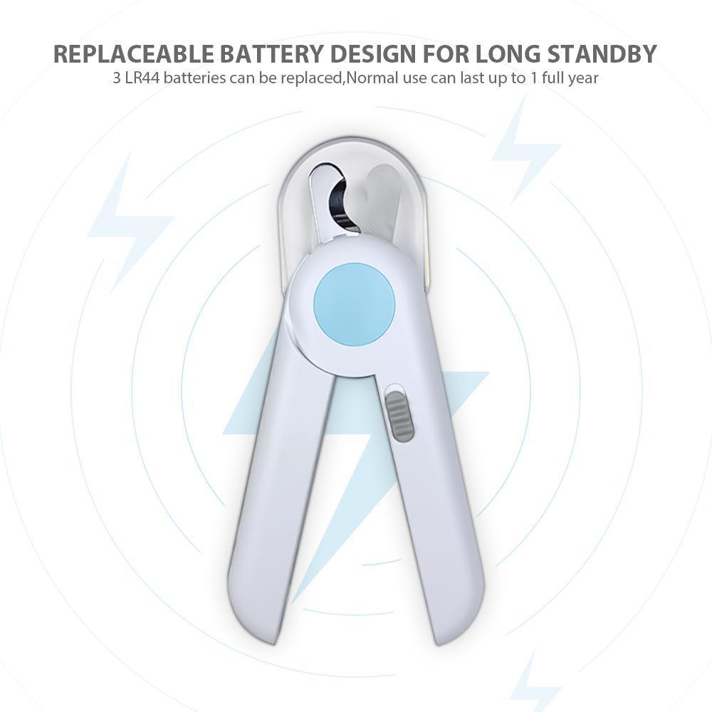 LED Pet Nail Clipper Scissors Dog Cat Nail Toe Claw Trimmer - BelleHarris