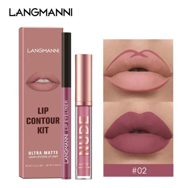 Lipstick Lip Gloss Lip Liner Pen Set - BelleHarris