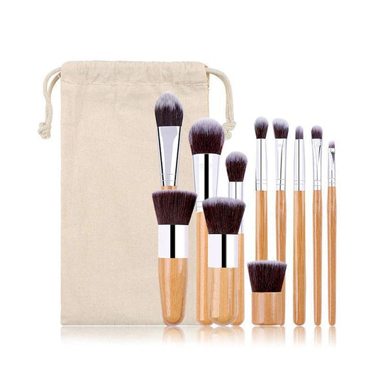 Lucky Beauty Bamboo Brush Set of 10 pcs - BelleHarris