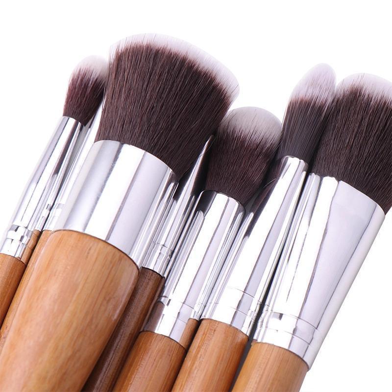 Lucky Beauty Bamboo Brush Set of 10 pcs - BelleHarris